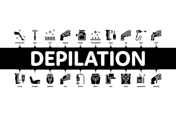 Depilation Procedure Minimal Infographic: Visual Clarity for Modern Aesthetics