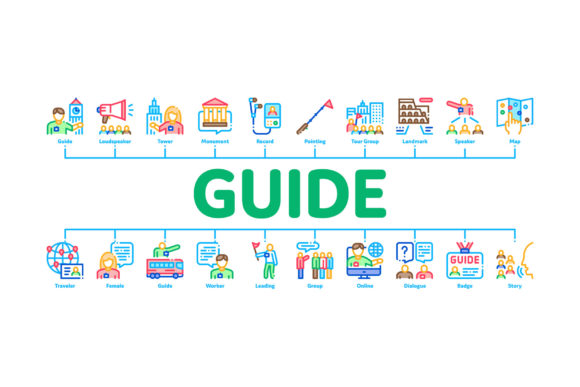 Elevating Travel Communication with the Guide Lead Traveler Minimal Infographic