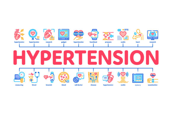 Hypertension Disease Minimal Infographic Design Guide