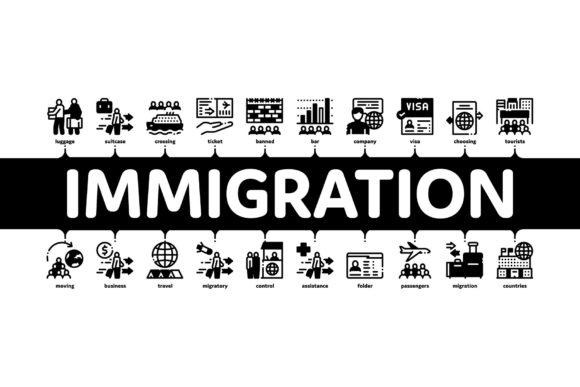 Immigration Refugee Minimal Infographic Guide