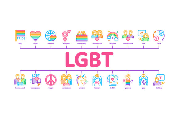 LGBT Minimal Infographic Design Guide