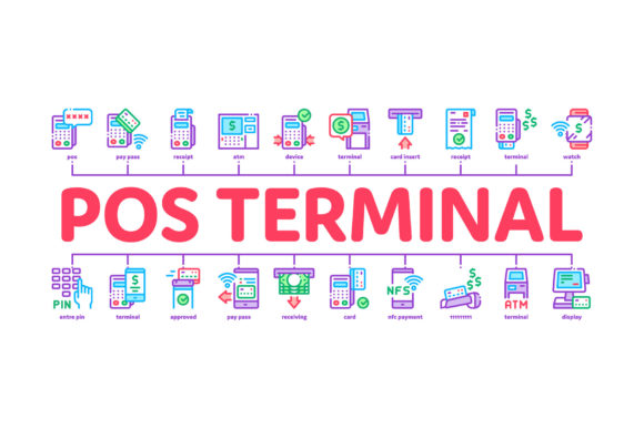 Pos Terminal Device Minimal Infographic: Visualizing Modern Payment Ecosystems