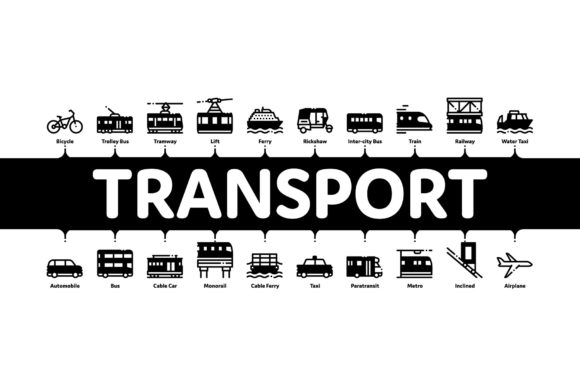 Public Transport Minimal Infographic: Streamlining Visual Communication for Modern Mobility
