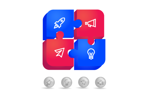 Puzzle and Circle Infographic Design Guide