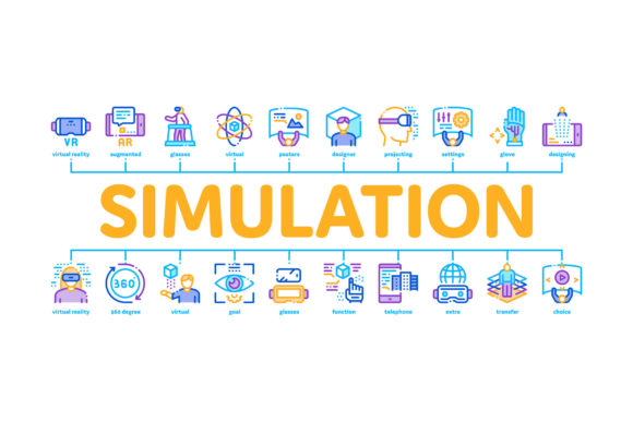 Simulation Equipment Minimal Infographic: Visualizing Complex Tech with Clarity