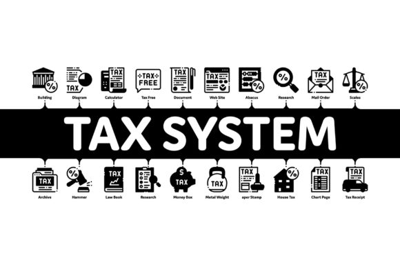 Tax System Finance Minimal Infographic Guide