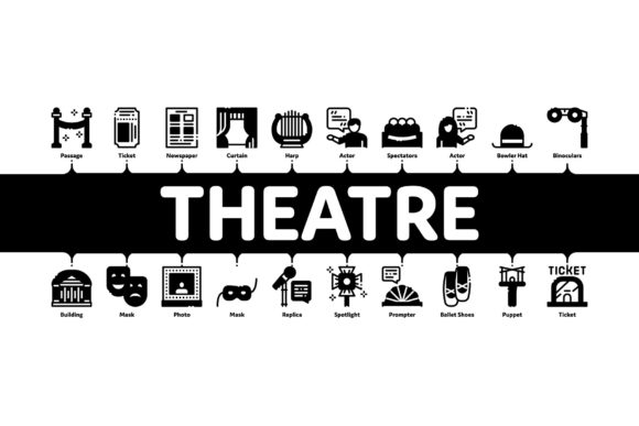 Theatre Minimal Infographic Banner: Strategic Visual Communication for Arts and Culture
