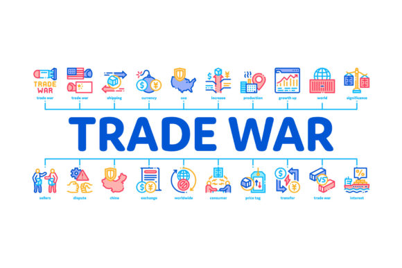 Visualizing Economic Conflict: The Strategic Role of the Trade War Business Minimal Infographic