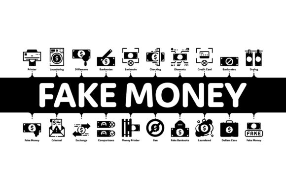 Visualizing Financial Crime: The Role of the Fake Money Minimal Infographic Banner in Modern Design