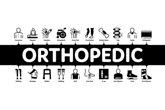 Visualizing Recovery: Understanding Orthopedic Minimal Infographic Vectors for Rehabilitation Design